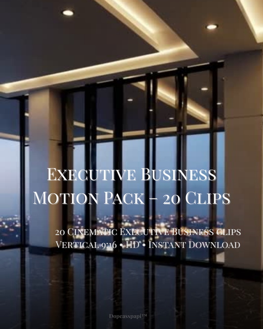 Executive Business Motion Pack – 20 Cinematic Vertical Clips (9:16 HD)