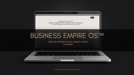Business Empire OS premium Notion template cover